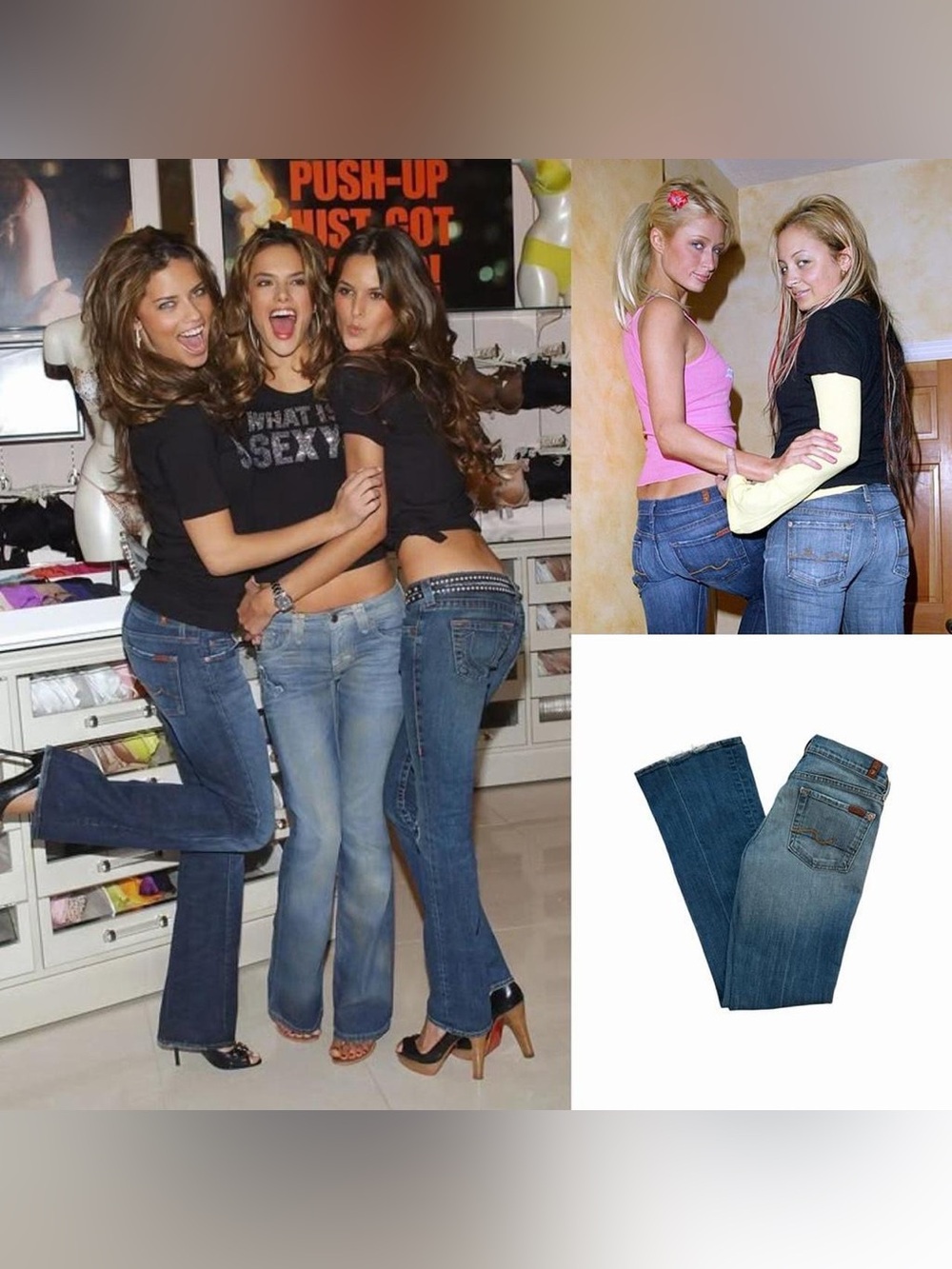 Low-Rise Bootcut Jeans ASO Adriana Lima, Lorelai Gilmore, Paris Hilton